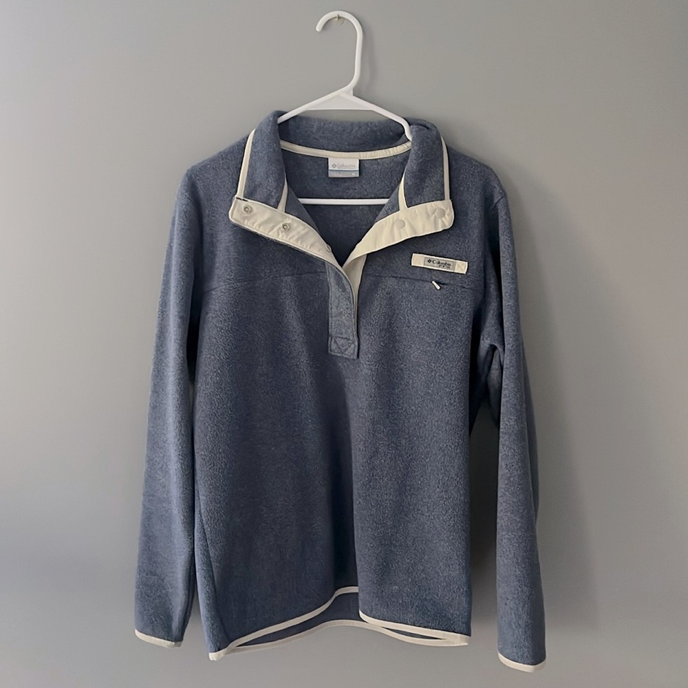 Women’s Medium Columbia Blue Buttonup Sweater